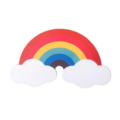 China China low price safety wooden Nordic style rainbow decoration kids wall ornament baby room wall poster for home for sale