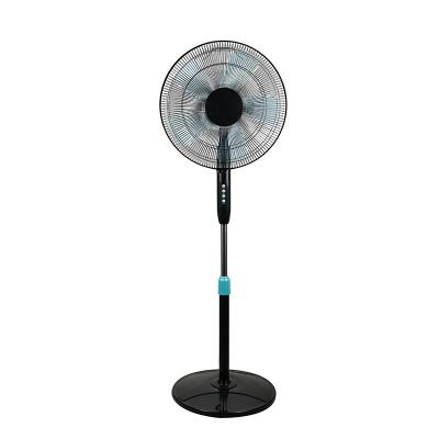 China Swing 90 Degree And Tilt 60 Degree Kitchen Piano Button Control 5 Blades Cooling Electric Fan Home Fan Standing 16 Inch for sale