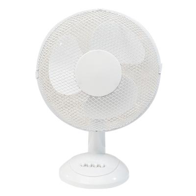 China 90 Degree Swing And Tilt 60 Degree Household Plastic High Speed ​​Electric Table Rush Fan Custom Base 3 Speeds 12 Inch for sale