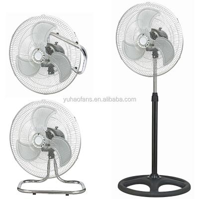 China Cheap price 18inch 3in1 metal industrial stand fan/industrial wall fan/industrial floor fan for sale