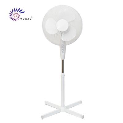 China 90 Degree Oscillation & Tilt 60 Degree Source Plant 16 Inch Modern Standing Fan Cross House Large Base 3 Speeds for sale