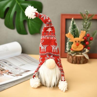 China Knitted Faceless Filling Real Cotton Cloth and Real Cotton Fabric Doll Craft Santa Doll Ornaments Show Window Stage Christmas Decoration Supplies Wholesale for sale