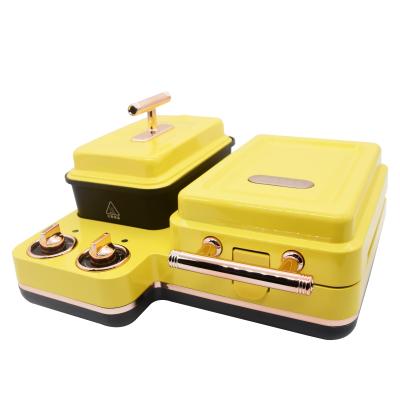 China Retro Hotel 3 in 1 Electric Breakfast Station Household Breakfast Maker Toaster Bread Breakfast Sandwich Maker for sale