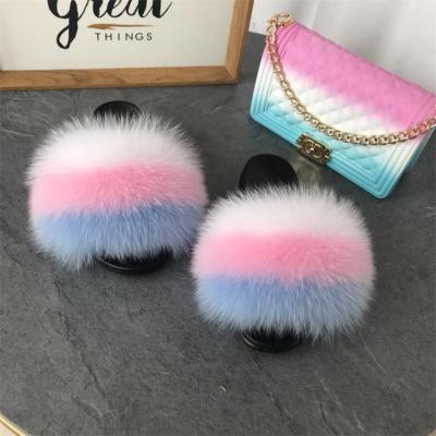 China Fashion Trend Stylish New Series Popular Fur Slides Handbag Sets Fur Slides With Purse Set Fur Slides And Matching Purse for sale