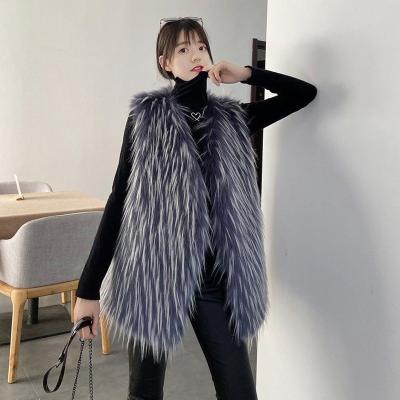 China New Autumn And Winter Fox Fur Leather Breathable Vest Women's Korean Version Fur Coat Short Vest for sale