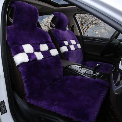 China Protect car accessories genuine natural natural sheepskincar interior cushion of car accessories wool fur car seat covers for sale