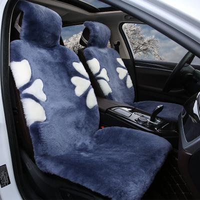 China Protect new car sheepskin car cushion /warm interior genuine sheepskin car seat cover universial for sale