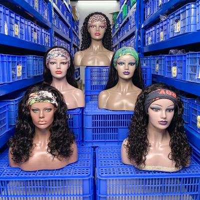 China Wholesale Virgin Full End Alimina Headband Hair Wigs, Brazilian Hair Wigs, Hairband Headband Wigs For Black Women for sale