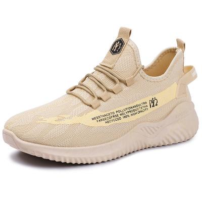 China Cushioning 2021 Flying Woven Running Shoes New Trend Breathable Men's Sports Shoes Customized Wholesale for sale