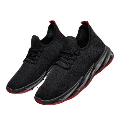 China Cushioning Cheap High Quality Men's Sneakers Breathable Woven Comfortable Running Sports Shoes for sale