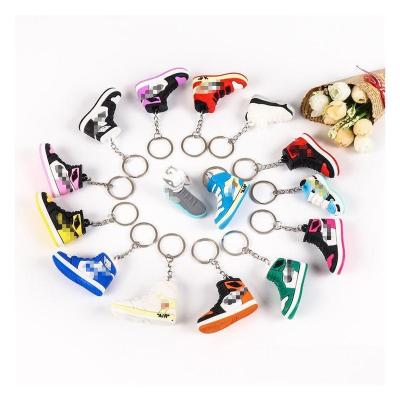 China 10Pcs Cake Button 3D Mini Sneakers Shoes Boyfriend Fashion Basketball Pendant Keychains China Putian Casual/Sporty Birthday Stereo Pattern Shoes for sale