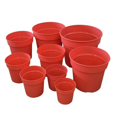 China Modern Wholesale Supplier Recycled PP Flower Tree Planter Gallon Round Plastic Plant Nursery Pot With Tray for sale