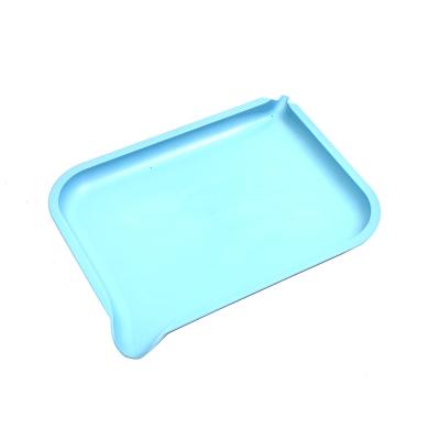 China Biodegradable Bros Healthy Smoking Plastic Tray 21*16cm Blue for sale