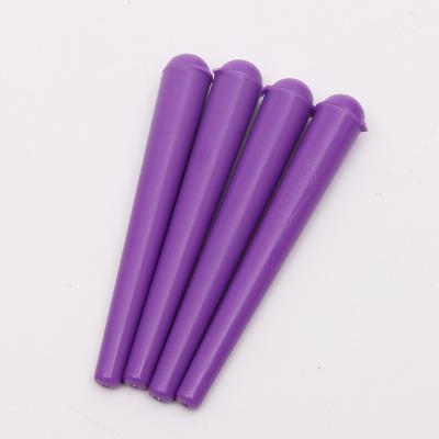 China Healthy Smoking Plastic Pre Cone 12*2cm Purple for sale