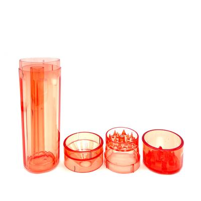 China New Next Healthy Smoking Wholesale Plastic Grinder With Tray Accessories Smoking Red for sale