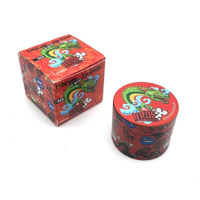 China Wholesale bros red metal healthy smoking zinc alloy grinder for smoking for sale