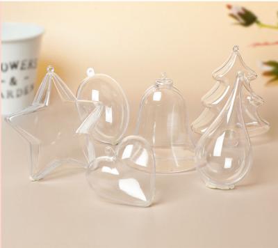 China Indoor Special Shaped Tree Christmas Decoration Holiday Instruments Transparent Opening Transparent Gift Box Decoration for sale