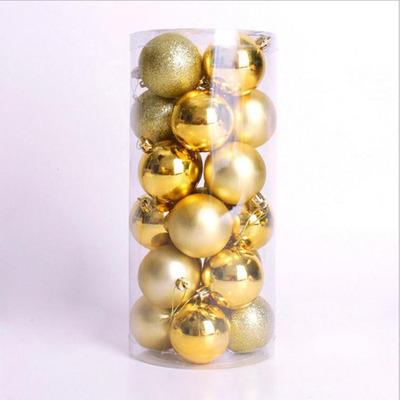 China Festival Decoration 6cm New Design Clear Plastic Christmas Balls Ornament for sale