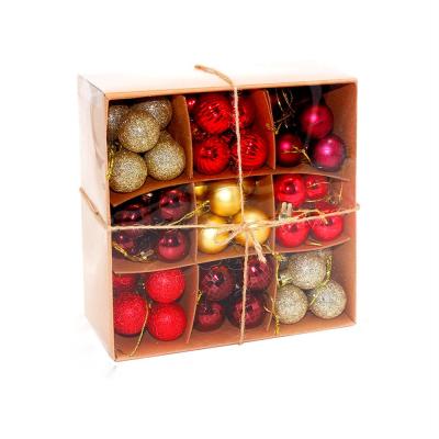 China Unbreakable Plastic Christamas Tree Ornaments Gadgets Set Christamas Tree Decoration 3 PCs 99 Pcs Christmas Tree Pendant Weihnachtskugeln Christmas Balls for sale