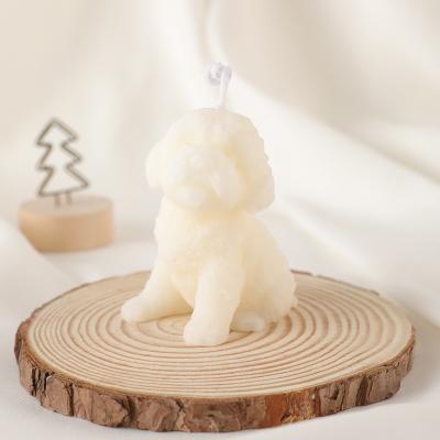 China Art Candle Factory Wholesale High Quality Cute Puppy Scented Teddy Bear Scented Candles Soy Wax Modeling Scented Candles Decorations Home Birthday Gifts for sale