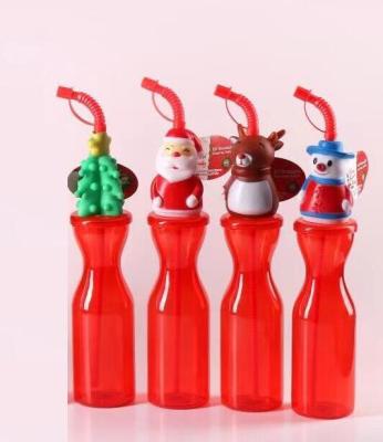 China High Quality Wholesale Plastic 500ml PET Bottle Christmas Gift Juice Drink Bottle for sale