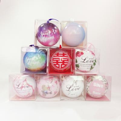 China 2021 Chirstmas Decor Hot Sales And Silver 8cm Tin Boxed Christmas Ball for sale