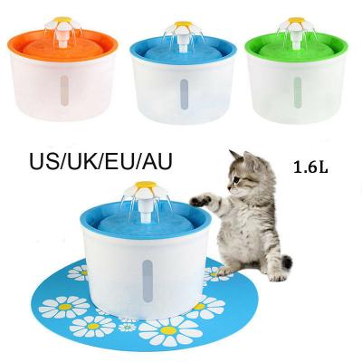 China 1.6L Cat Water Fountain Pet Drinking Water Fountain Pet Water Dispenser Dog Cat Health Caring Fountain Water Sustainable Automatic Driver for sale