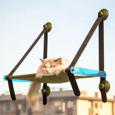 China Waterproof Cat Window Hammock Powerful Sucker Cat Hammock Chair Easy Assemble Seat Nap Cat Window Bed Sunbathing Cat for sale