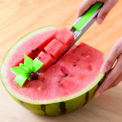 China Morden Windmill Slicer Deluxe Stainless Steel Weetiee Melon Cuber Knife Kitchen Instrument Fun Fruit Vegetable Automatic Fruit Vegetable Salad Quickly Cut Tool for sale