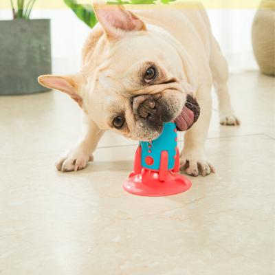 China Viable Rocket Dog Toothbrush Pet Dog Chew Toys For Small Dogs Cleaning Clean Chew Puppy Teeth Sticker Rocket Cat Toys for sale