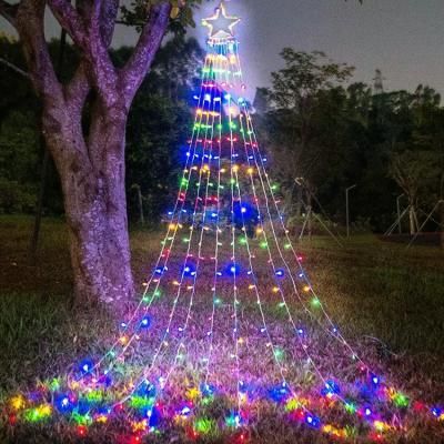 China Poolside Party Waterproof 317 Led Fairy Lights Christmas Tree Toppers For Yard Garden Backyard Indoor Outdoor Holiday Decor Multicolor for sale