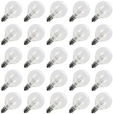 China Tungsten Wire G40 G40 Replacement Bulbs 5W Clear Globe Bulb Fits E12 C7 Candelabra Screw Base Sockets, 1.5 Inch Dimmable Bulbs For India for sale