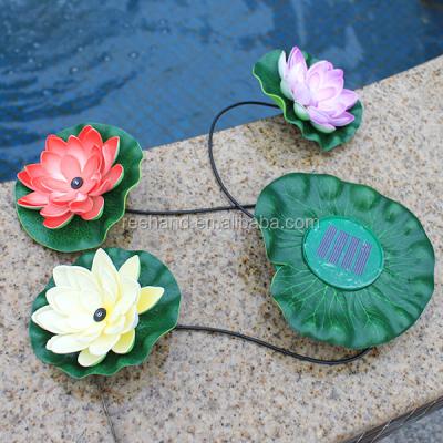 China 2016 Vivid solar floating pool /pond lotus light for swimming pool stink decoration for sale