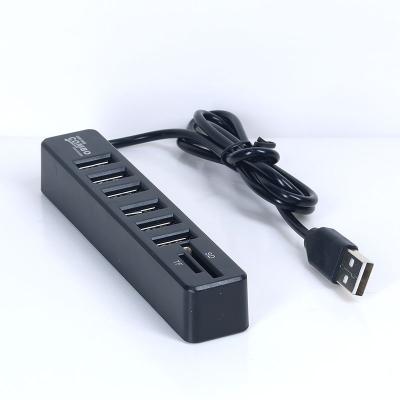 China High Quality 5 in 1 480Mbps High Speed 6 Ports USB Hub 2.0 Adapter for Macbook Laptop Accessories E2077 for sale