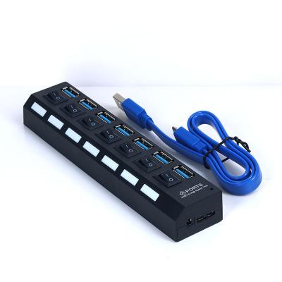 China Hot  sale 7 Port High Speed USB 3.0 HUB Bus Power Maximum Transfer Speed 7 port E3268 for sale