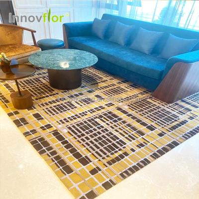 China Non-slip Multi Tier Loop Cut Pile High Quality Modern Design Inner Design Hand Embellished Carpet Handmade Cover For Home Hotel for sale