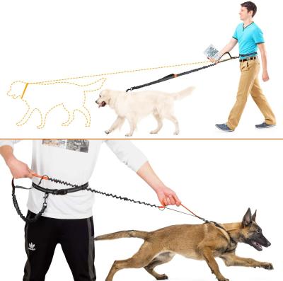 China New Arrival Thoughtful Pet Supplies Hands-Free Adjustable Rope Belt Adjustable Belt Pull Dog Leash Running Dog Leash for sale