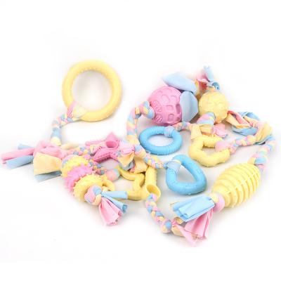 China Tpr Viable Indestructible Durable Rubber Molar Bite Dental Care Hard Chew Teeth Cleaning Chew Dog Pet Interactive Toys for sale