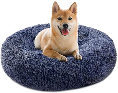 China Travel Portable Fluffy Cotton Around Plush Heat Non Slip Washable Luxury Large Dog Cat Sofa Bed Pet Beds Plush Sleep Memory Foam for sale