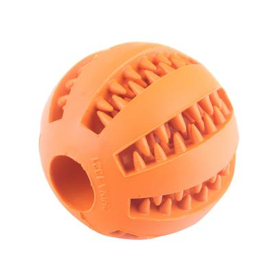 China Custom Viable Dog Chew Toys Dog Toothbrush Rubber Teeth Cleaning Aggressive Indestructible Pet Toy Ball for sale