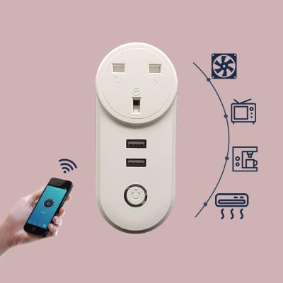 China WiFi Socket Smart Control Home Electrical Socket Switch Outlet Commercial Power Socket with wifi for sale