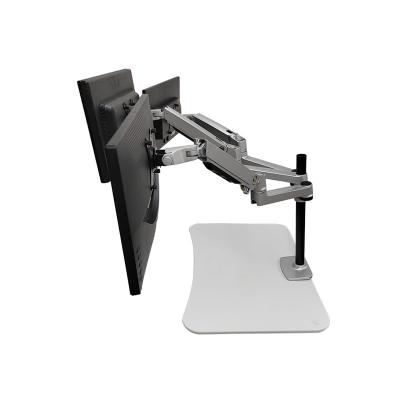 China Desktop 3 Display Screen Bracket Home Office Stock Monitor Arms Desk Mount Arm Monitor Screen Arms Monitor Arms for sale