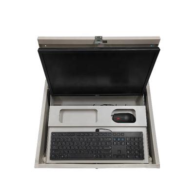 China Box Flip Conference System Turnover With Vertical Keyboard Monitor Flip Vehicle Flip Down Monitor Flip Down Monitor for sale