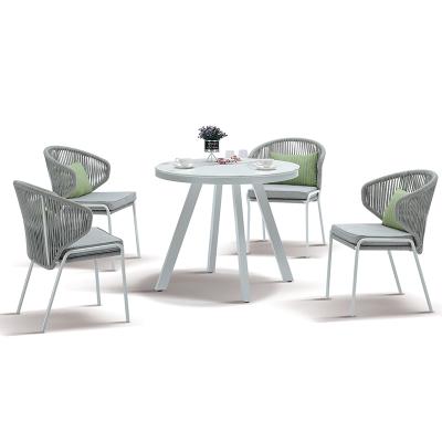 China Outsunny 10 Seat Casual Outdoor Rattan Dining Set Outdoor Weather Furniture Gray Rattan 3 Piece Patio Glass Rattan Dining Set for sale