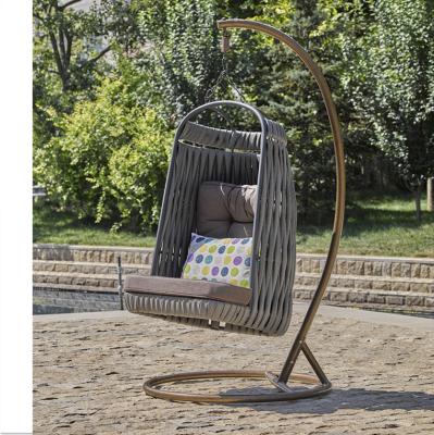 China New Modern Design Hot Selling Modern Hot Sale Hand-woven Hand-woven Rainproof Garden Egg Hanging Chair for sale