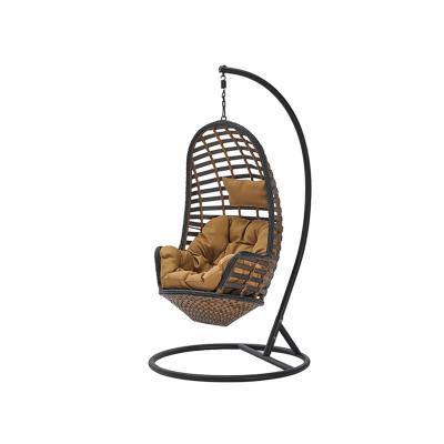 China Modern Indoor Rattan Swing Pear Shape Rattan Swing Chair Sale Outdoor Patio Cane for sale