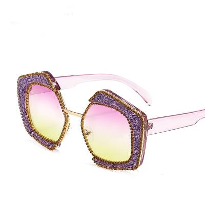 China Crystal stone sunglasses 2021 next new fashion sun glasses fashion women shades for sale