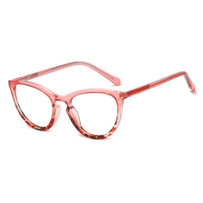 China Classic Fashion Retro Cat Eye Light Glass Optical Blue Light Glass Flexible Optical Frame for sale