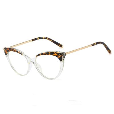 China Cateye tr90 Sharp Blue Computer Glasses Optical High Quality Material Anti Optical for sale