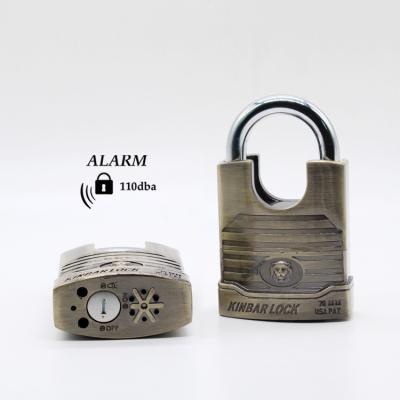 China Kinbar Zinc Alloy Cheap Corrosion Resistant Small Weather Resistant Fingerprint Padlock for sale